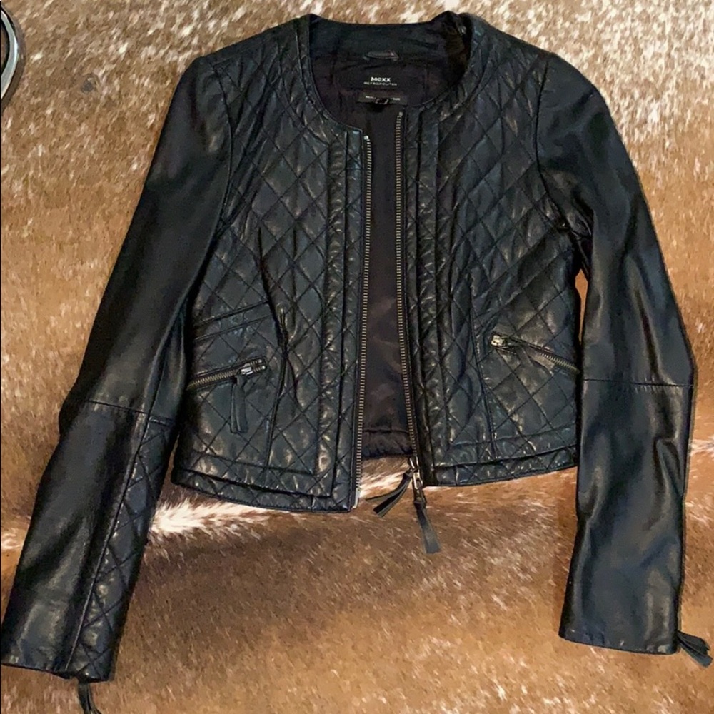 100% Leather Motor Jacket (Small)